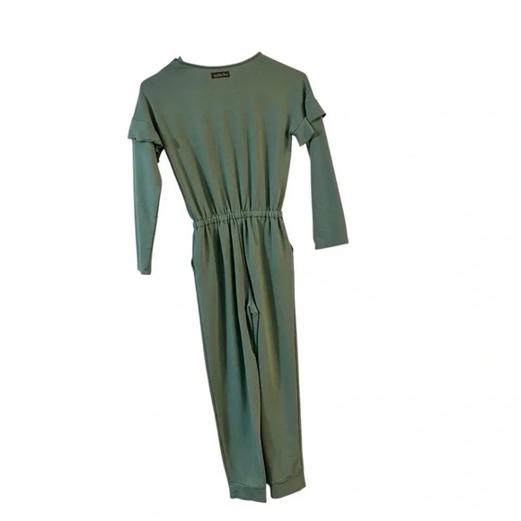 Matilda Jane Resting Day Romper Green Jumpsuit Jumper girls size 10 - Picture 7 of 9